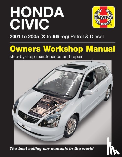 Haynes Publishing - Honda Civic Petrol & Diesel (01 - 05) Haynes Repair Manual