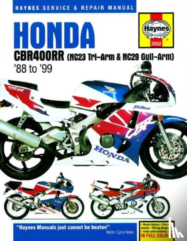 Haynes Publishing - Honda CBR400RR Fours (88 - 99)