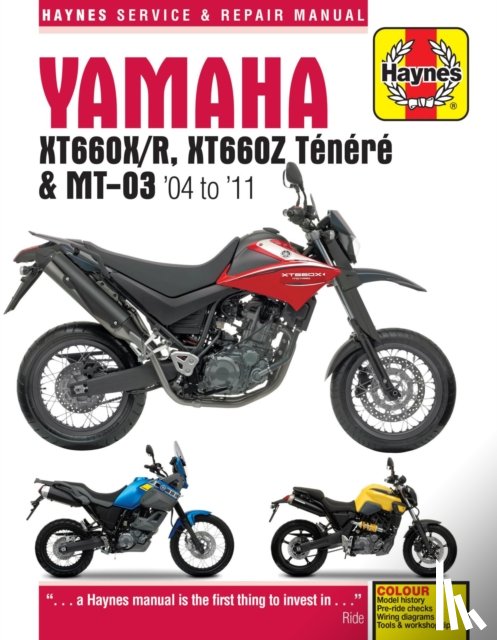 Haynes Publishing - Yamaha XT660 & MT-03 (04 - 11) Haynes Repair Manual