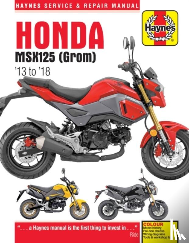 Coombs, Matthew - Haynes Honda MSX125 (Grom) '13 to '18 Service and Repair Manual