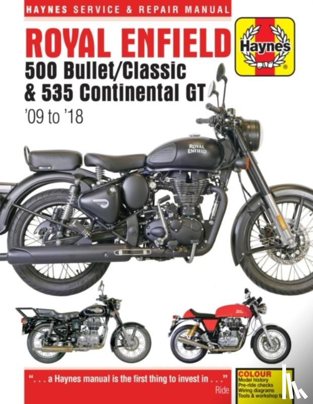 Coombs, Matthew - Royal Enfield 500 Bullet / Classic & 535 Continental Gt Haynes Service & Repair Manual