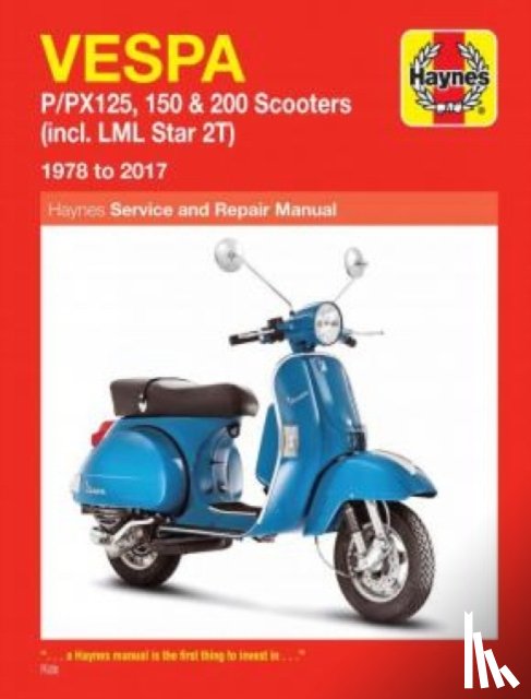 Haynes Publishing - Vespa P/PX125, 150 & 200 Scooters (incl. LML Star 2T) (78-17)