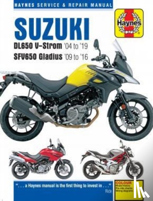 Haynes Publishing - Suzuki DL650 V-Strom & SFV650 Gladius (04 - 19)