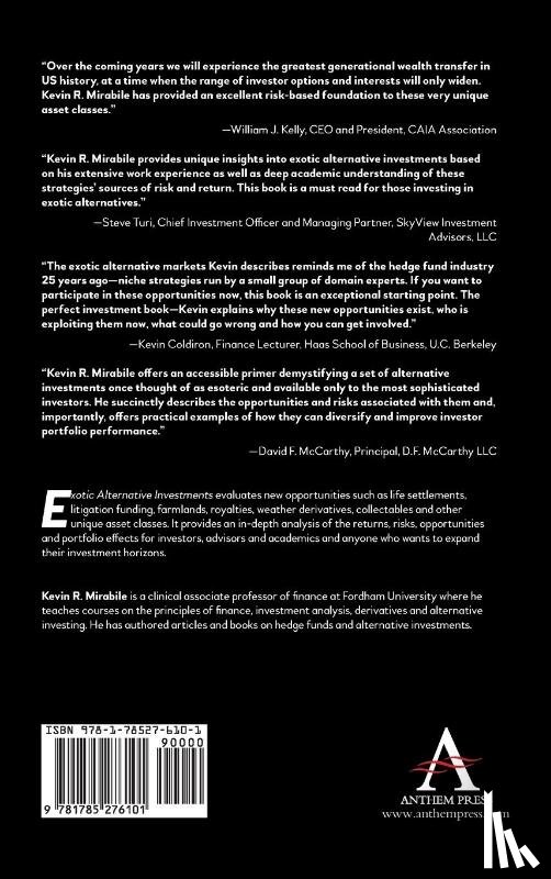 Mirabile, Kevin R. - Exotic Alternative Investments