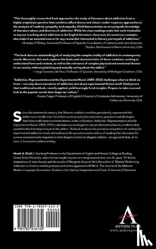 Diehl, Heath A. - Addiction, Representation and the Experimental Novel, 1985–2015