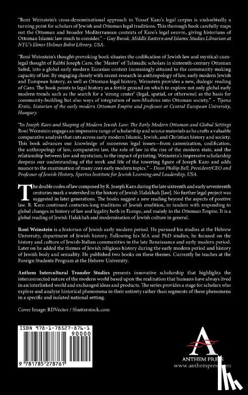 Weinstein, Roni - Joseph Karo and Shaping of Modern Jewish Law