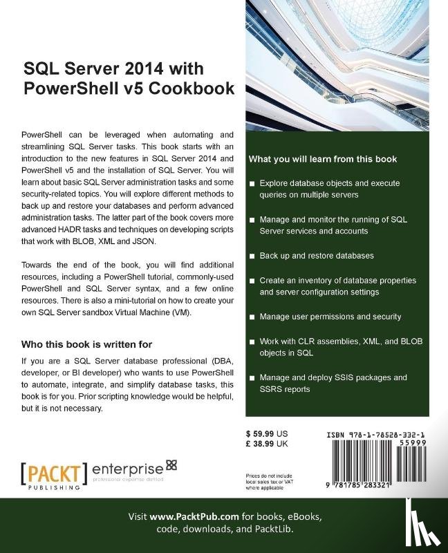 Santos, Donabel - SQL Server 2014 with PowerShell v5 Cookbook