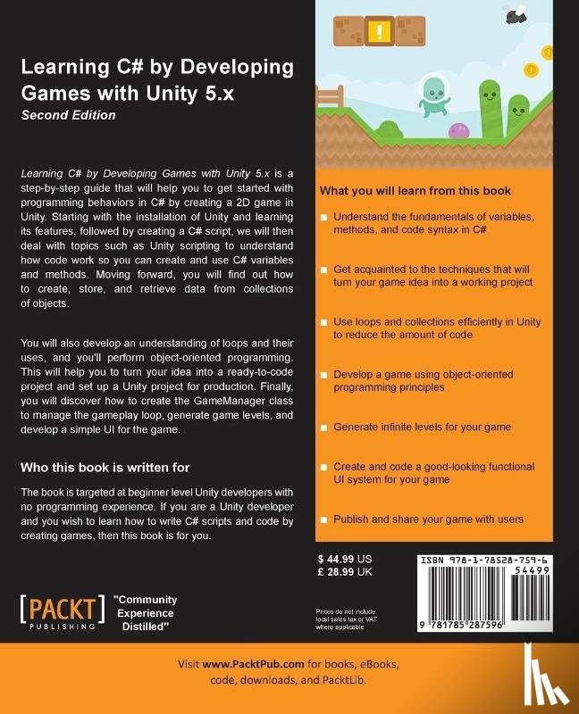 Lukosek, Greg - Learning C# by Developing Games with Unity 5.x -