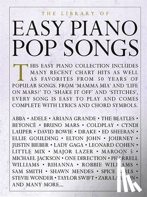 Hal Leonard Publishing Corporation - The Library Of Easy Piano Pop Songs