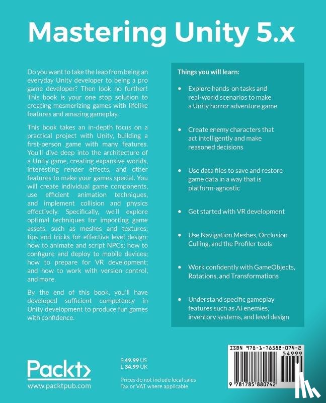 Thorn, Alan - Mastering Unity 5.x
