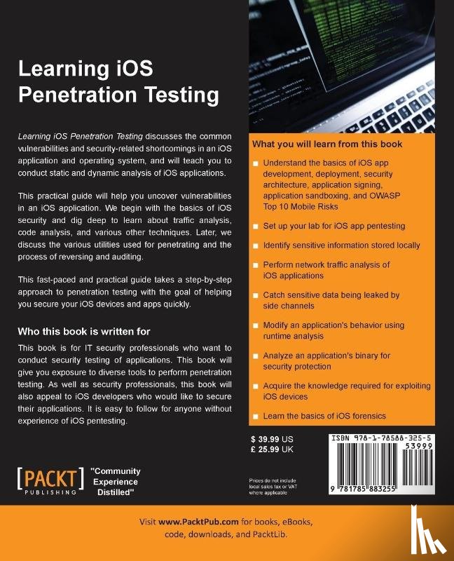 Yermalkar, Swaroop - Learning iOS Penetration Testing