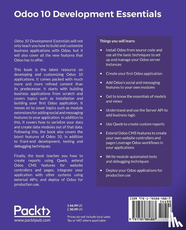 Reis, Daniel - Odoo 10 Development Essentials