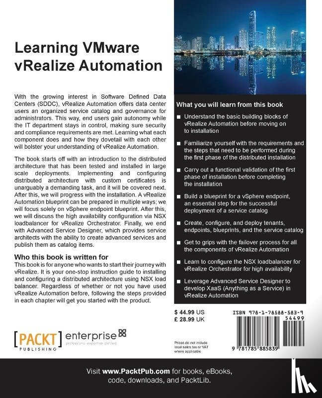 Rajendran, Sriram - Learning VMware vRealize Automation