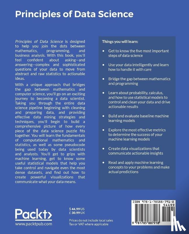 Ozdemir, Sinan - Principles of Data Science