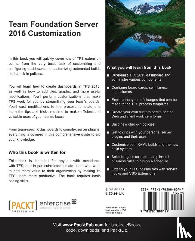 Beeming, Gordon - Team Foundation Server 2015 Customization