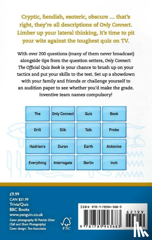 Waley-Cohen, Jack - Only Connect: The Official Quiz Book