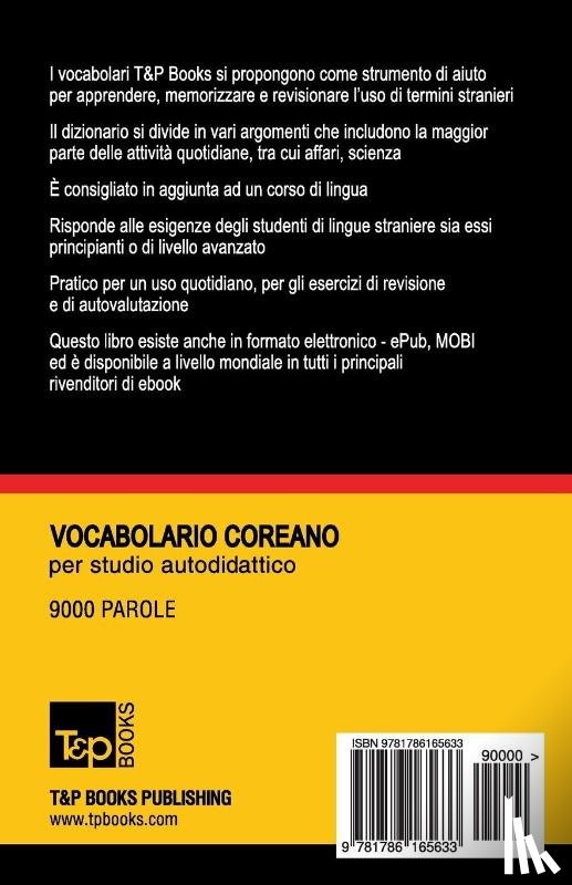 Taranov, Andrey - Vocabolario Italiano-Coreano per studio autodidattico - 9000 parole