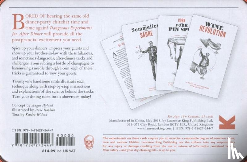 Kendra Wilson (Auteur) & Dave Hopkins (Illustrations) - Dangerous Experiments for After Dinner: 21 Daredevil Tricks