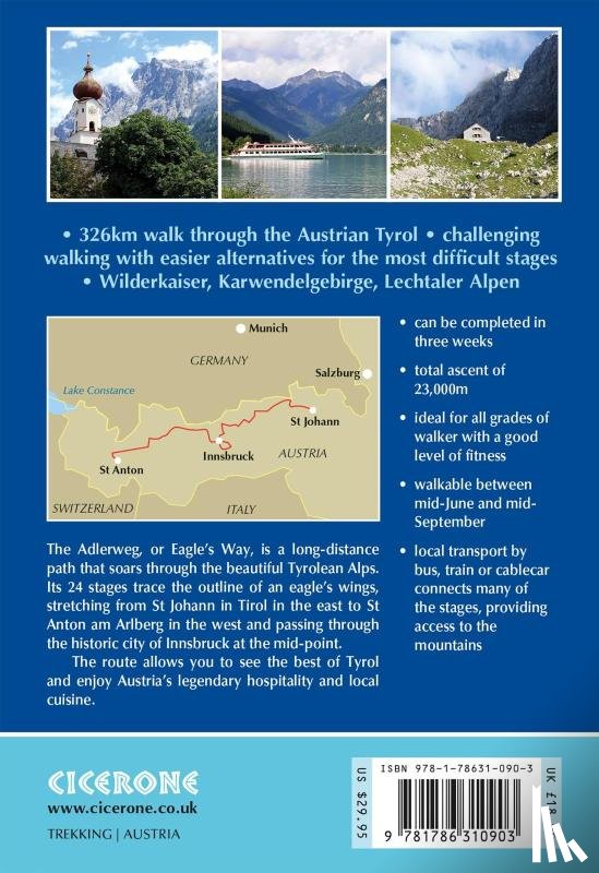 Wells, Mike - Trekking Austria and #039;s Adlerweg