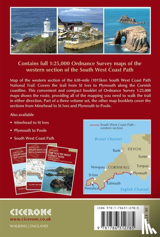 Dillon, Paddy - South West Coast Path Map Booklet - Vol 2: St Ives to Plymouth