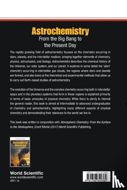 Vallance, Claire (Univ Of Oxford - Astrochemistry: From The Big Bang To The Present Day