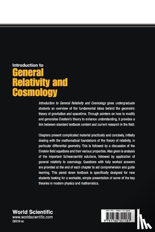 Boehmer, Christian G (Univ College London - Introduction To General Relativity And Cosmology