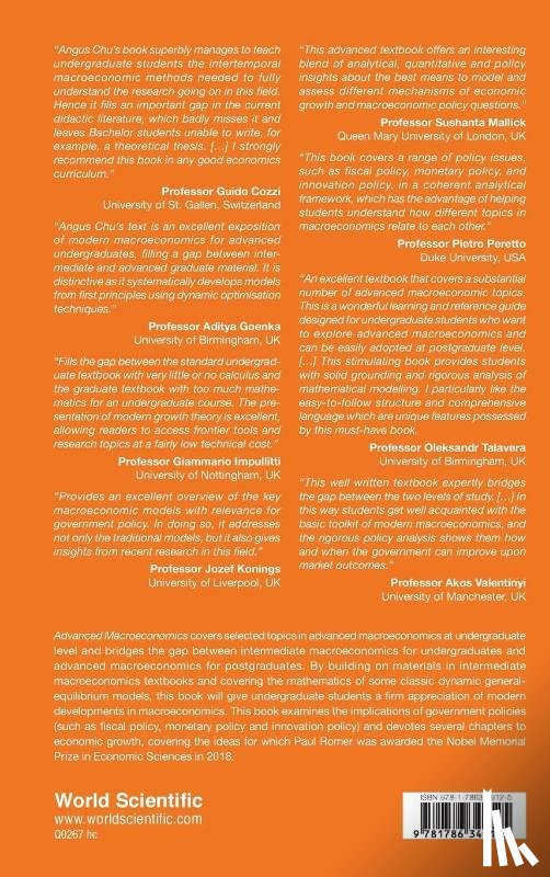 Chu, Angus Chi Ho (University Of Macau - Advanced Macroeconomics: An Introduction For Undergraduates