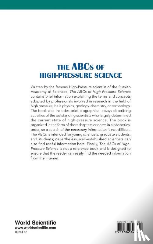 Stishov, Sergei M - Abcs Of High-pressure Science, The