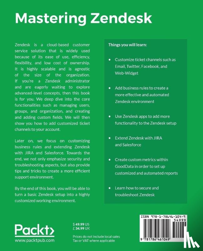 Jacob, Cedric F. - Mastering Zendesk
