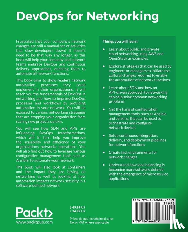 Armstrong, Steven - DevOps for Networking