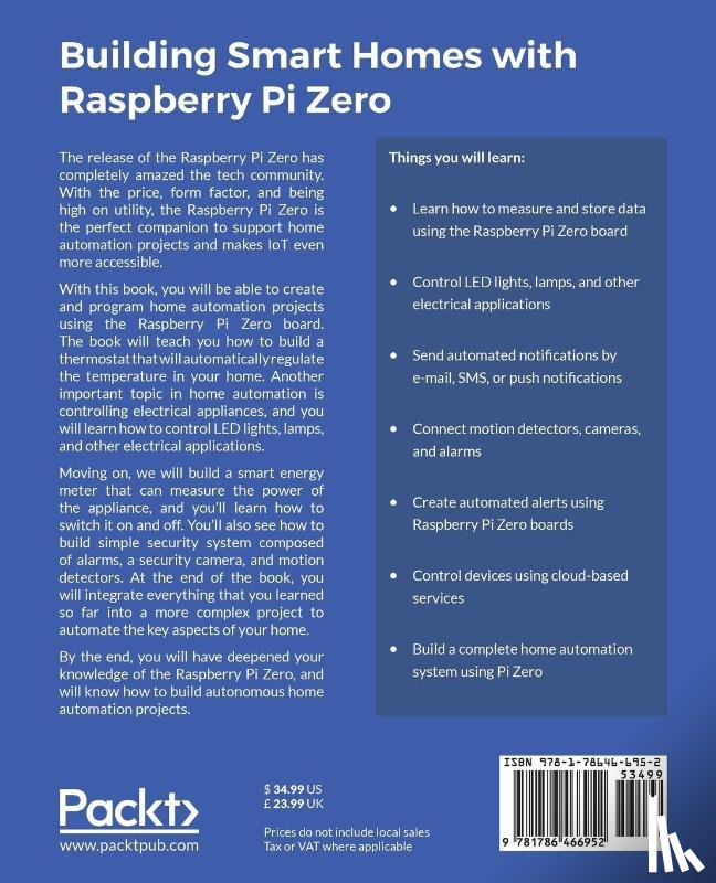 Schwartz, Marco - Building Smart Homes with Raspberry Pi Zero