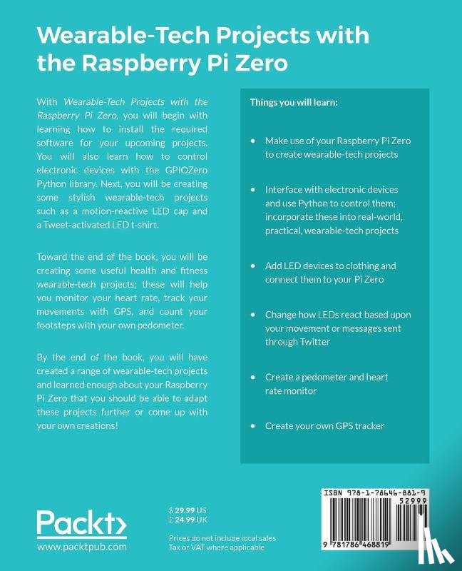 Hamilton, Thomas - Wearable-Tech Projects with the Raspberry Pi Zero