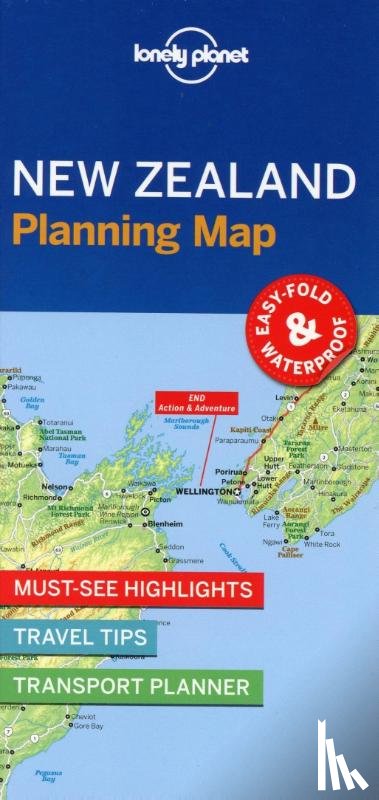 Lonely Planet - Lonely Planet New Zealand Planning Map