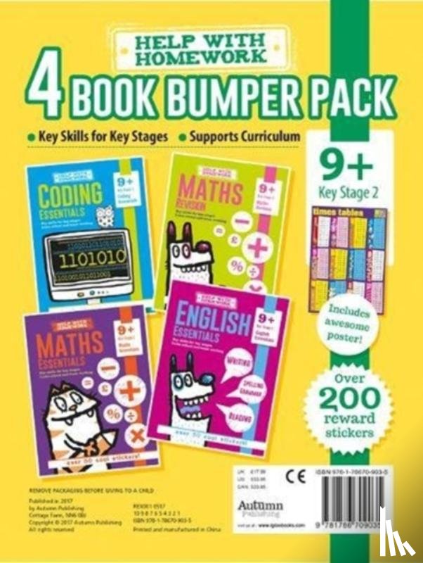  - 9+ Pack - Coding Essentials, English Essentials, Maths Essentials & Maths Revision