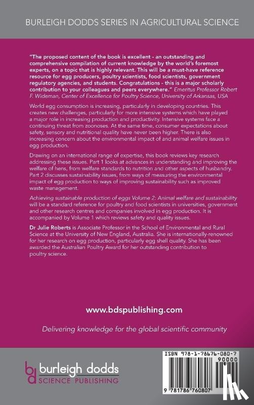  - Achieving Sustainable Production of Eggs Volume 2
