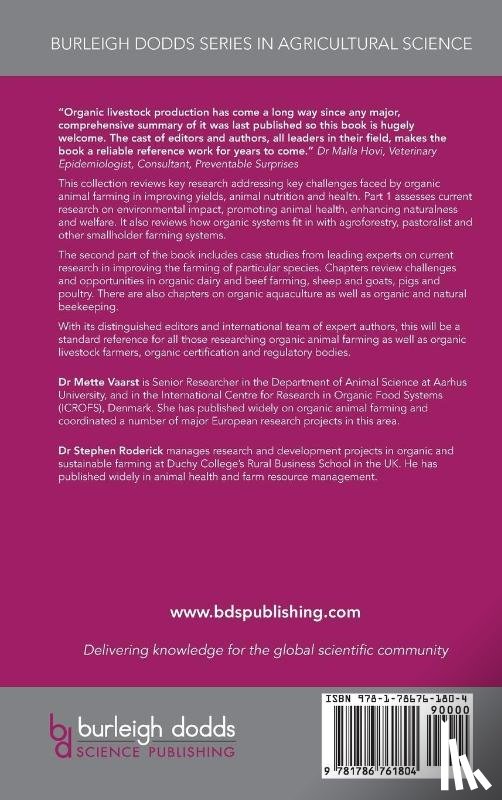  - Improving Organic Animal Farming