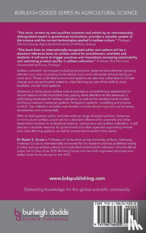  - Advances in Horticultural Soilless Culture