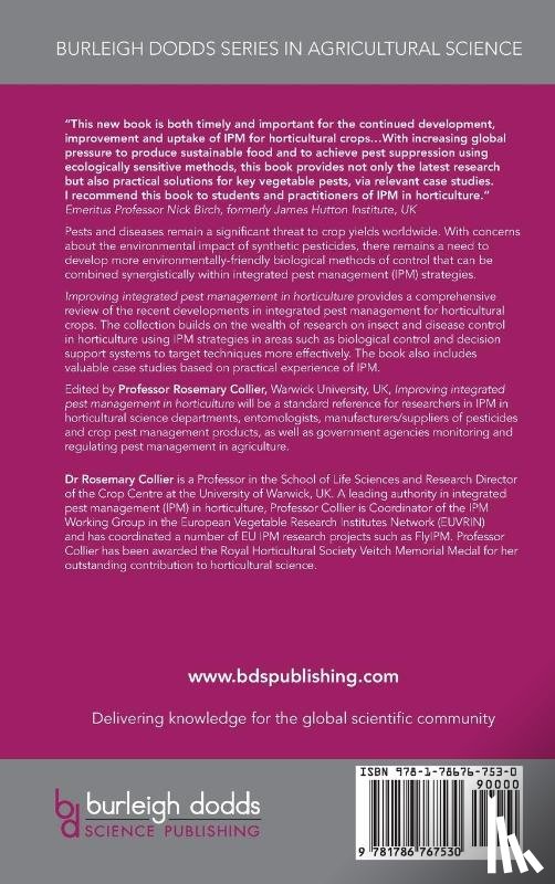 Collier, Rosemary (Warwick University - Improving Integrated Pest Management in Horticulture