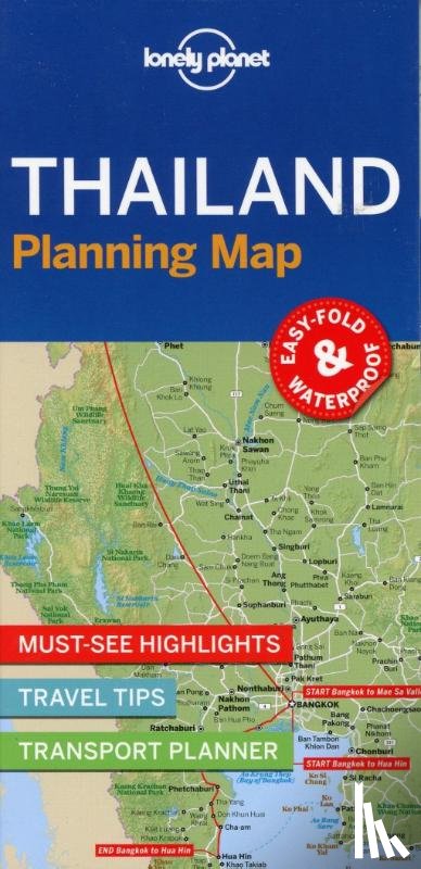 Lonely Planet - Lonely Planet Thailand Planning Map