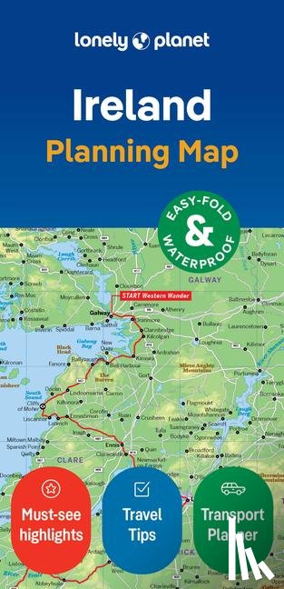 Lonely Planet - Lonely Planet Ireland Planning Map