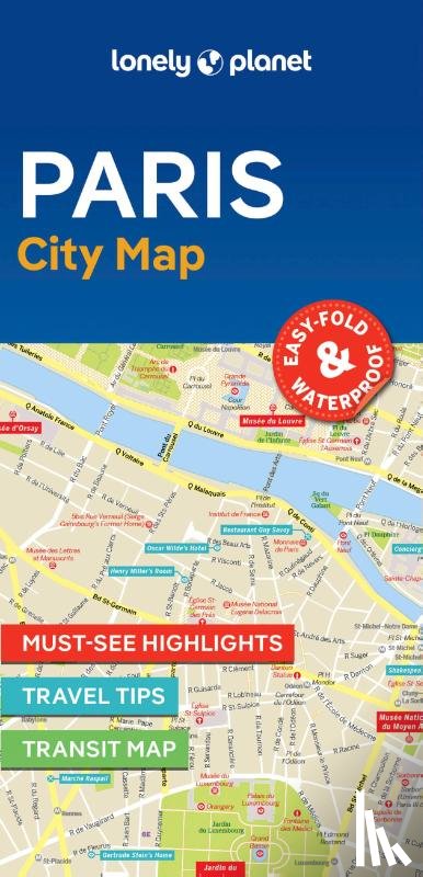 Lonely Planet - Lonely Planet Paris City Map