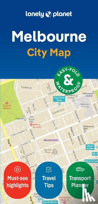 Lonely Planet - Lonely Planet Melbourne City Map