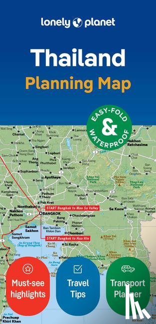 Lonely Planet - Lonely Planet Thailand Planning Map