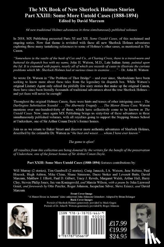  - The MX Book of New Sherlock Holmes Stories Some More Untold Cases Part XXIII