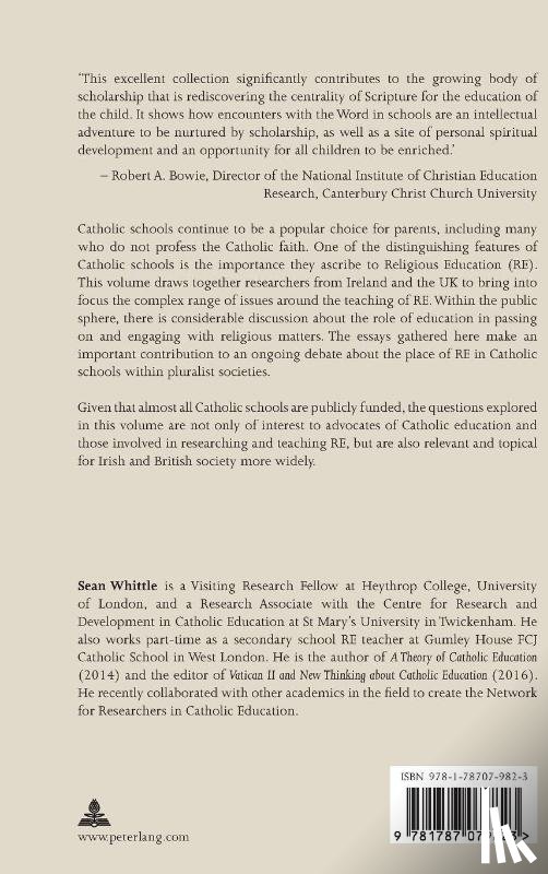  - Religious Education in Catholic Schools