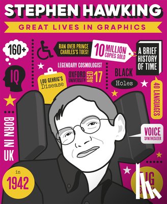 Books, Button - Great Lives in Graphics: Stephen Hawking