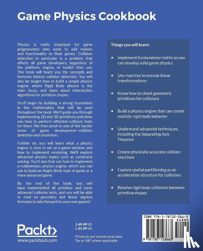 Szauer, Gabor - Game Physics Cookbook