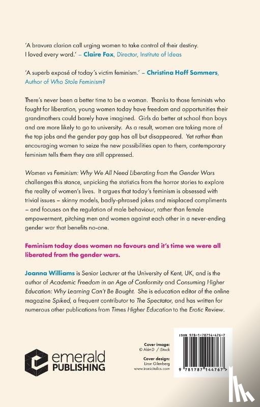 Williams, Joanna (Kent University - Women vs Feminism