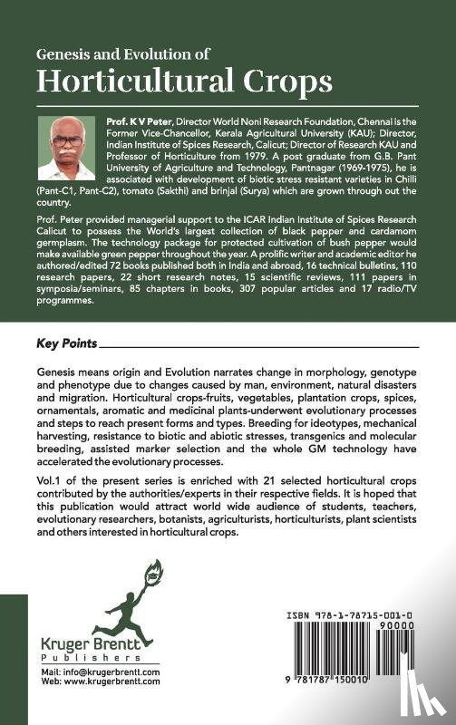  - Genesis and Evolution of Horticultural Crops Vol. 1