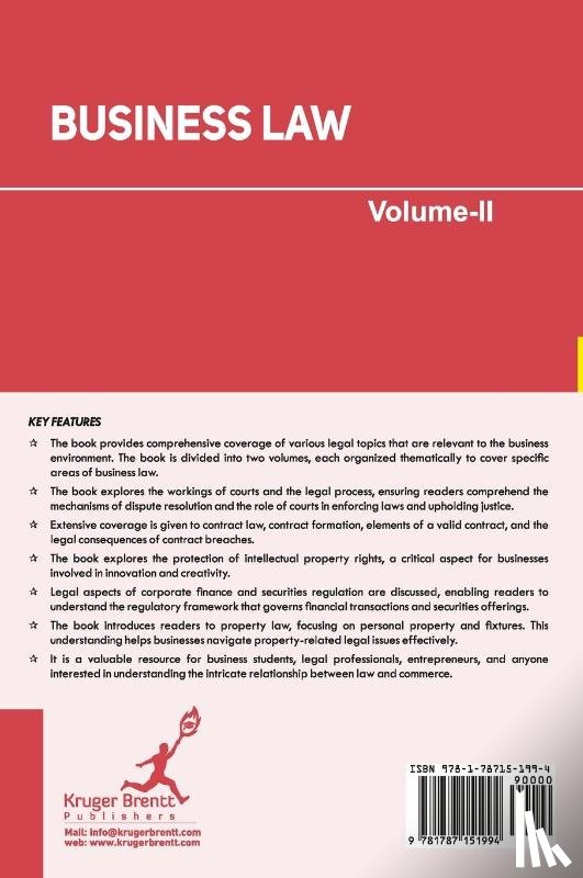 Kauffman, James, Anders, Samuel - Business Law Volume 2